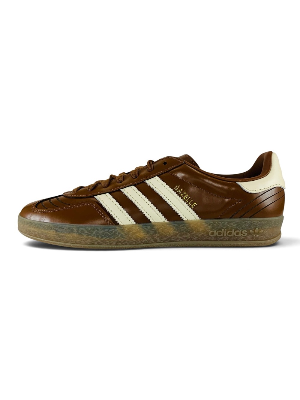 adidas Gazelle Indoor Brown Wonder White Gum Men's Shoes Casual Sneakers IH9680